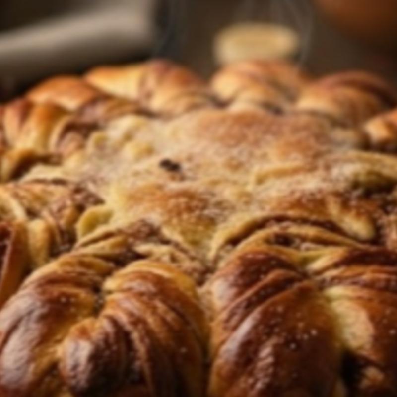 PÃO ESTRELA DE BANANA COM DOCE DE LEITE