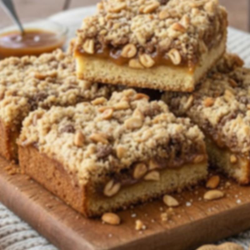 CUCA DE CARAMELO SALGADO E AMENDOIM TOSTADO